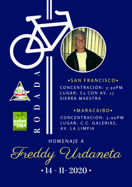 Homenajearán a ciclista atropellado por una gandola en San Francisco. El chofer huyó del lugar. Desde el inicio de la pandemia, 11 🚴🏿‍♀️🚴🏽‍♂️ han muerto por arrollamientos 🇻🇪. <a href="/CicloviasS/">CicloviasSF</a> y <a href="/CicloviasMcbo/">Ciclovías Maracaibo</a> convocan a una rodada este #14Nov a las 3:30 pm.

mediosur.org/2020/11/11/hom…