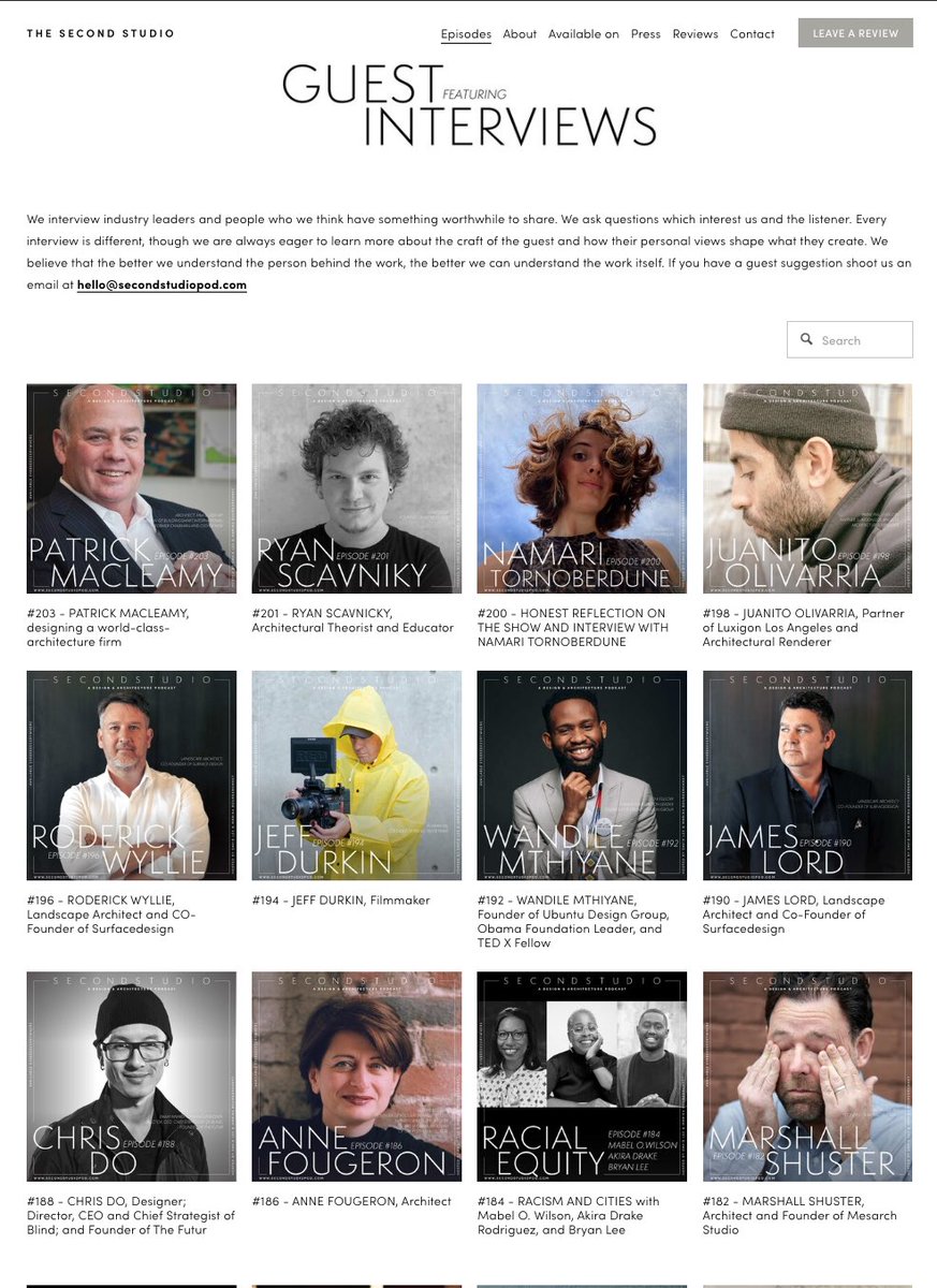 SecondStudioPod's tweet image. The new website is up! 🥳
Go to secondstudiopod.com or click the link in our bio to get a whiff of that new site smell 😎

Now that we’ve completed revamping our graphics, excuse us while we have a midday martini. 🍸

#podcast #designpodcast #architecturepodcast