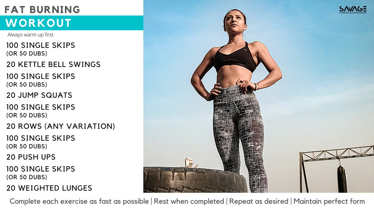 SavageFitnessAc's tweet photo. // FAT BURNING WORKOUT // ๐ฅ
#workout #workoutidea #exercisetips #exerciseideas #hiit #hiitcardio #hiitworkout #fatburn #weightlossworkout #loseweight #homeworkout #garageworkout #workoutanywhere #getfit #fitmum #supermum #mummyfit #mummyfitness #abs #weightloss #fitspo https://t.co/MSTo4X6cHl