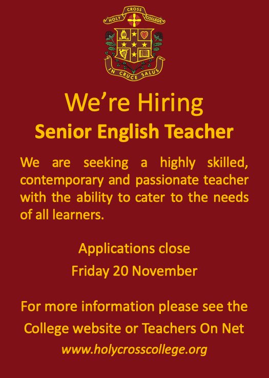 Holy Cross College tweet media