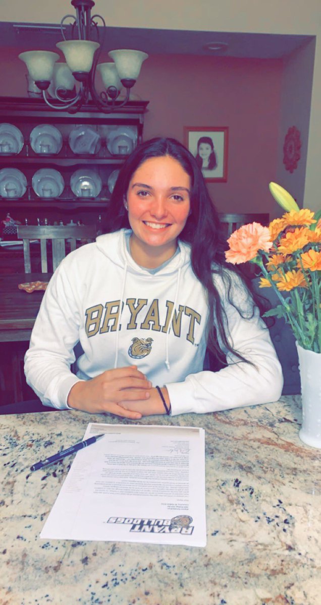 It’s official!!! Can’t wait for the next 4!!!!🖤💛 <a href="/BryantSoftball/">Bryant Softball</a> @BryantSBCoach <a href="/LottiRhode/">Rhode Island Thunder 18U National-Lotti</a> <a href="/Joeywilson34/">Joey Wilson</a> <a href="/h_kathios19/">Holly Kathios</a>