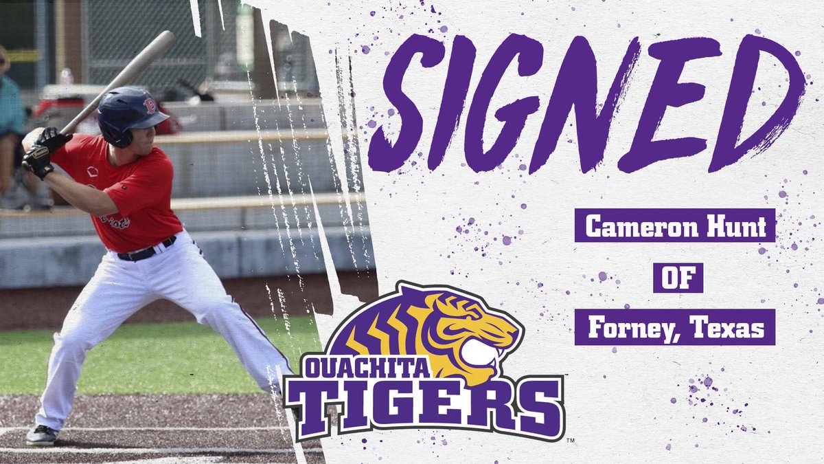 OuachitaBSB's tweet photo. Join in on welcoming Cameron Hunt from Forney, TX to the Ouachita family! 

@cameronhuntt2 https://t.co/g2ddJuHSe7