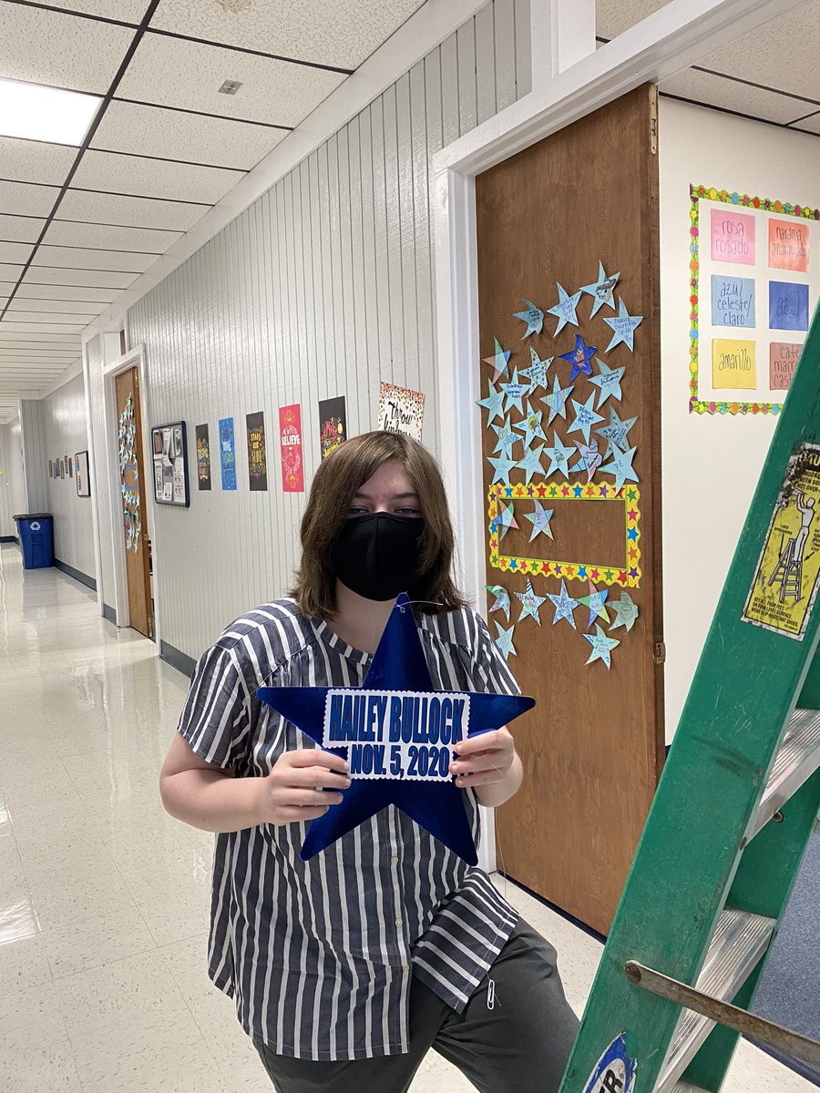 STARSHS2's tweet photo. Congratulations Hailey Bullock #10thGraduate Hailey was a virtual learner who worked hard each day!! We are proud of you Hailey! #WeAreSTARS #whatyoudomatters #GraduationFall2020 https://t.co/HSxYa90kam