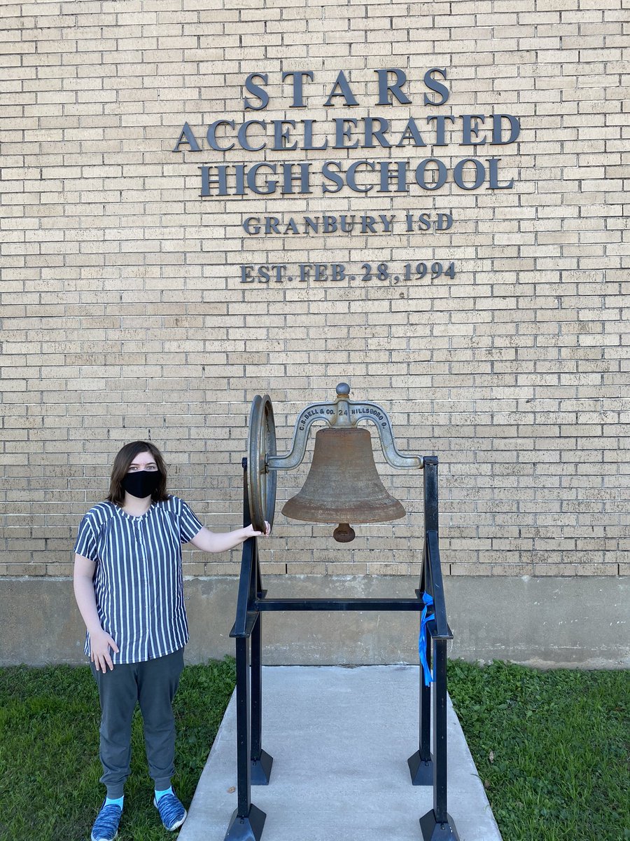STARSHS2's tweet photo. Congratulations Hailey Bullock #10thGraduate Hailey was a virtual learner who worked hard each day!! We are proud of you Hailey! #WeAreSTARS #whatyoudomatters #GraduationFall2020 https://t.co/1fCPrfAetJ
