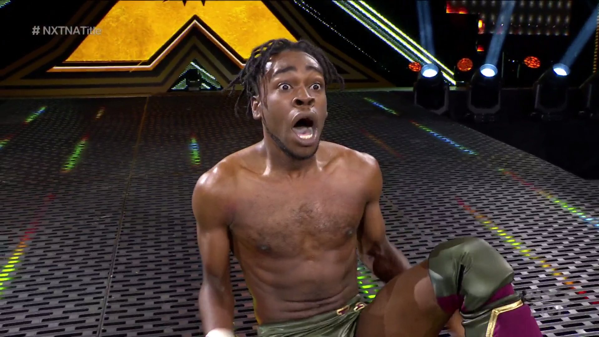 Leon Ruff tras derrotar a Johnny Gargano.