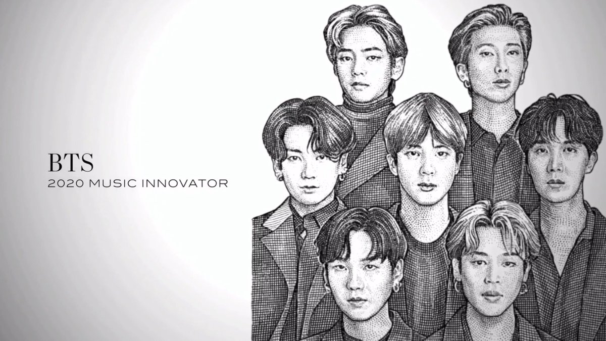 Kpop_Herald's tweet photo. .@BTS_twt has been awarded the "2020 Music Innovator Award" at @WSJ's 2020 Music Innovator of the Year Award. The group will grace the magazine's November issues. Congrats! 

#BTSMusicInnovator https://t.co/zzqFdCO4b3