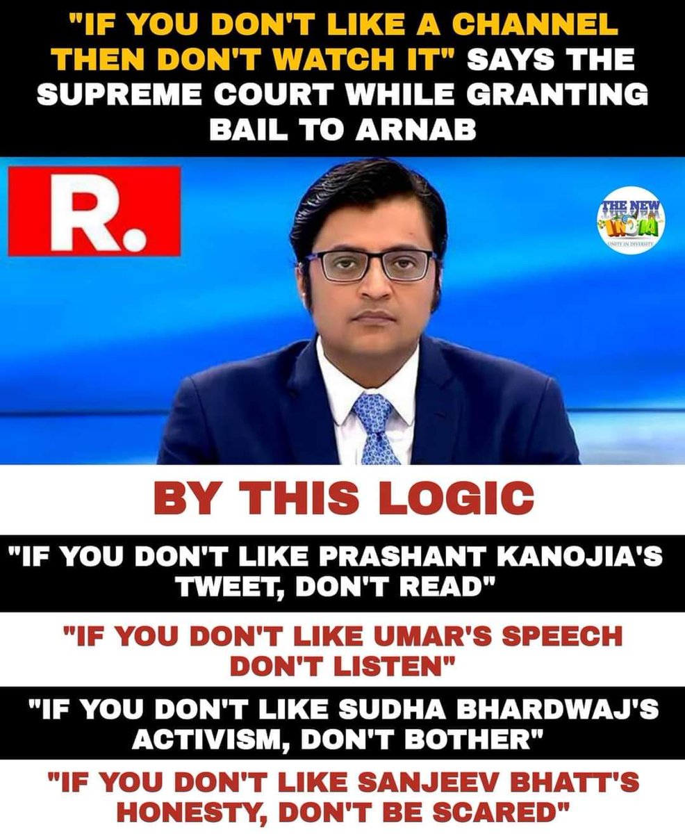 JAslamBasha's tweet photo. The same Supreme Court punished Adv #PrashanthBhoshan for criticising the Court.
Courts should not listen if they don't like criticism.
Why waste time in the middle of unfinished cases?
#ReallyAsking https://t.co/iVtsRtzKOB