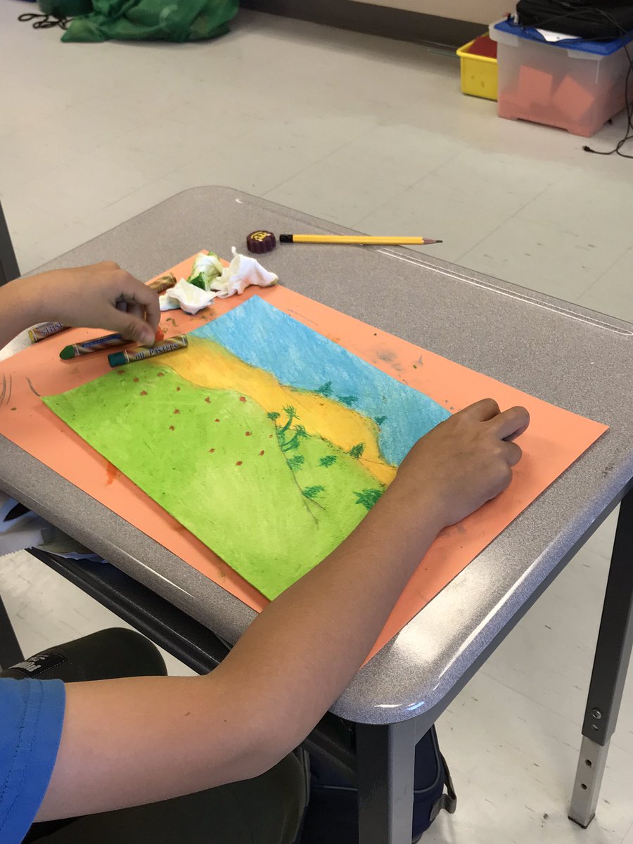 A Field of Poppies inspired by Vincent Van Gogh for Remembrance Day.