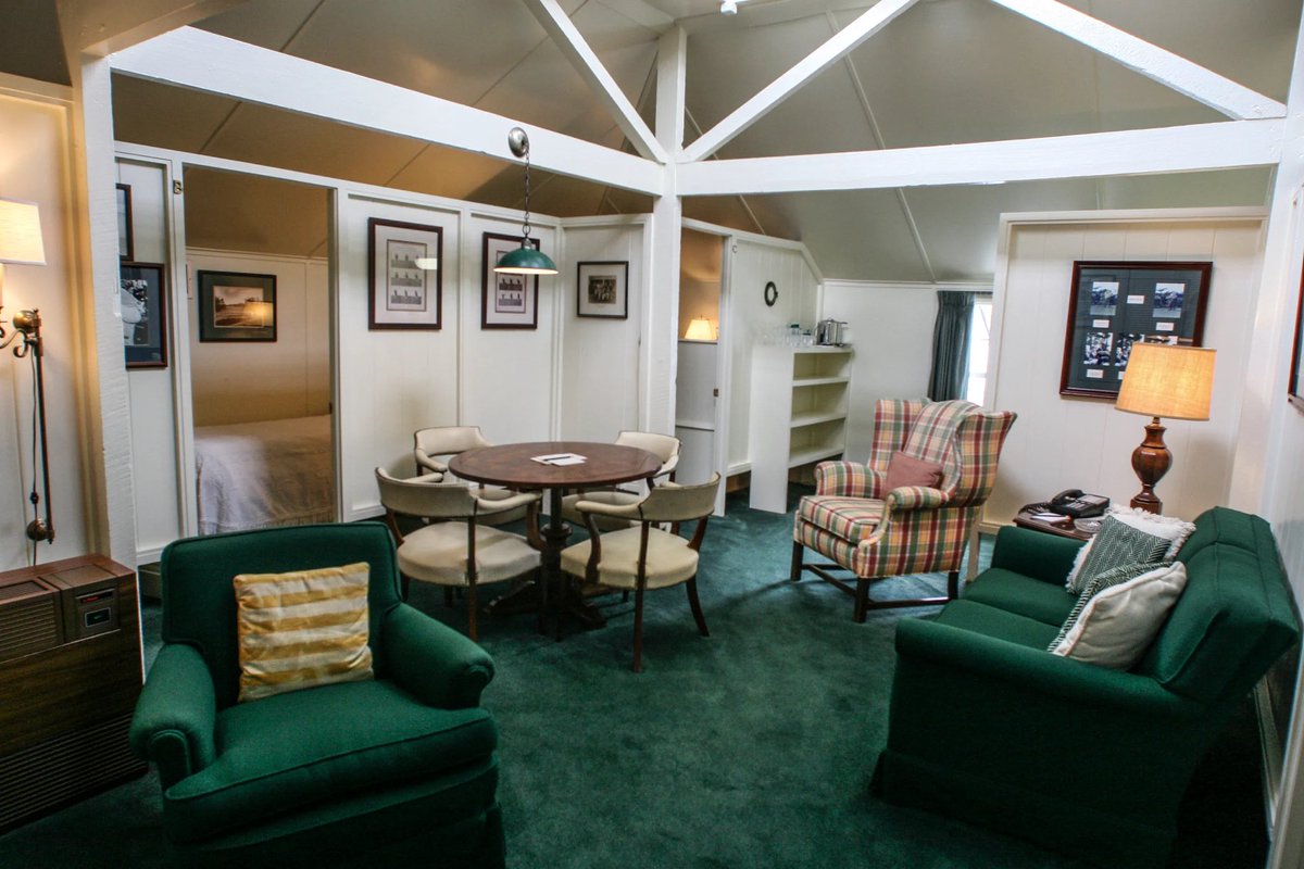 2) Situated atop the clubhouse is "The Crow's Nest" — a 30-by-40-foot living quarters for up to 5 amateurs during the Masters.Previous Guests— Tiger Woods— Jack Nicklaus— Phil MickelsonWith so much history, amateurs jump at the opportunity to stay in The Crow's Nest.