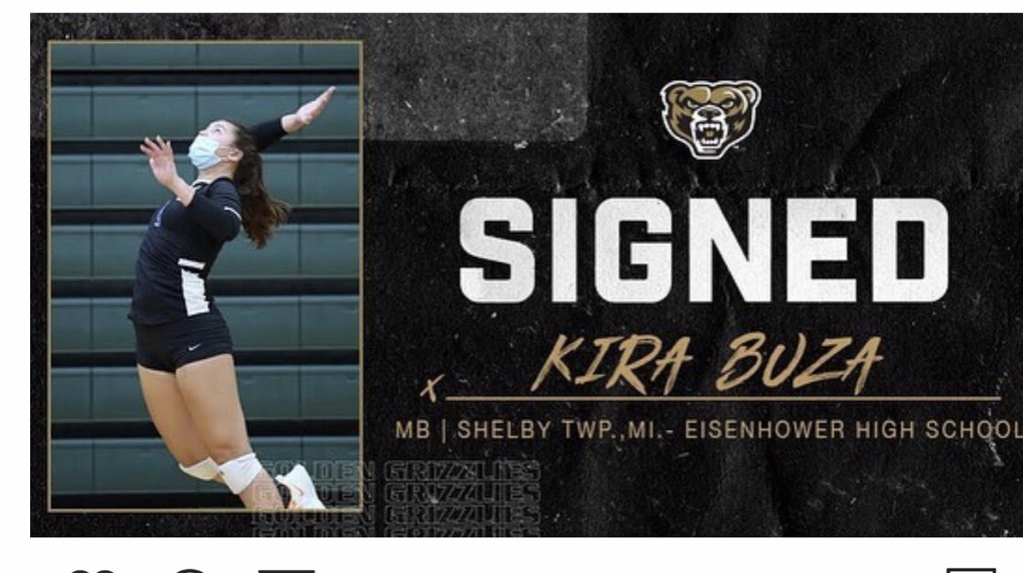 Eisenhowervb's tweet photo. Congratulations to these two incredible athletes who signed their NLI. We have been so blessed to have you as part of IKE vb 💙 @kirabuza @sydpal2 We aren’t done yet 😉 https://t.co/eDq7cUatax