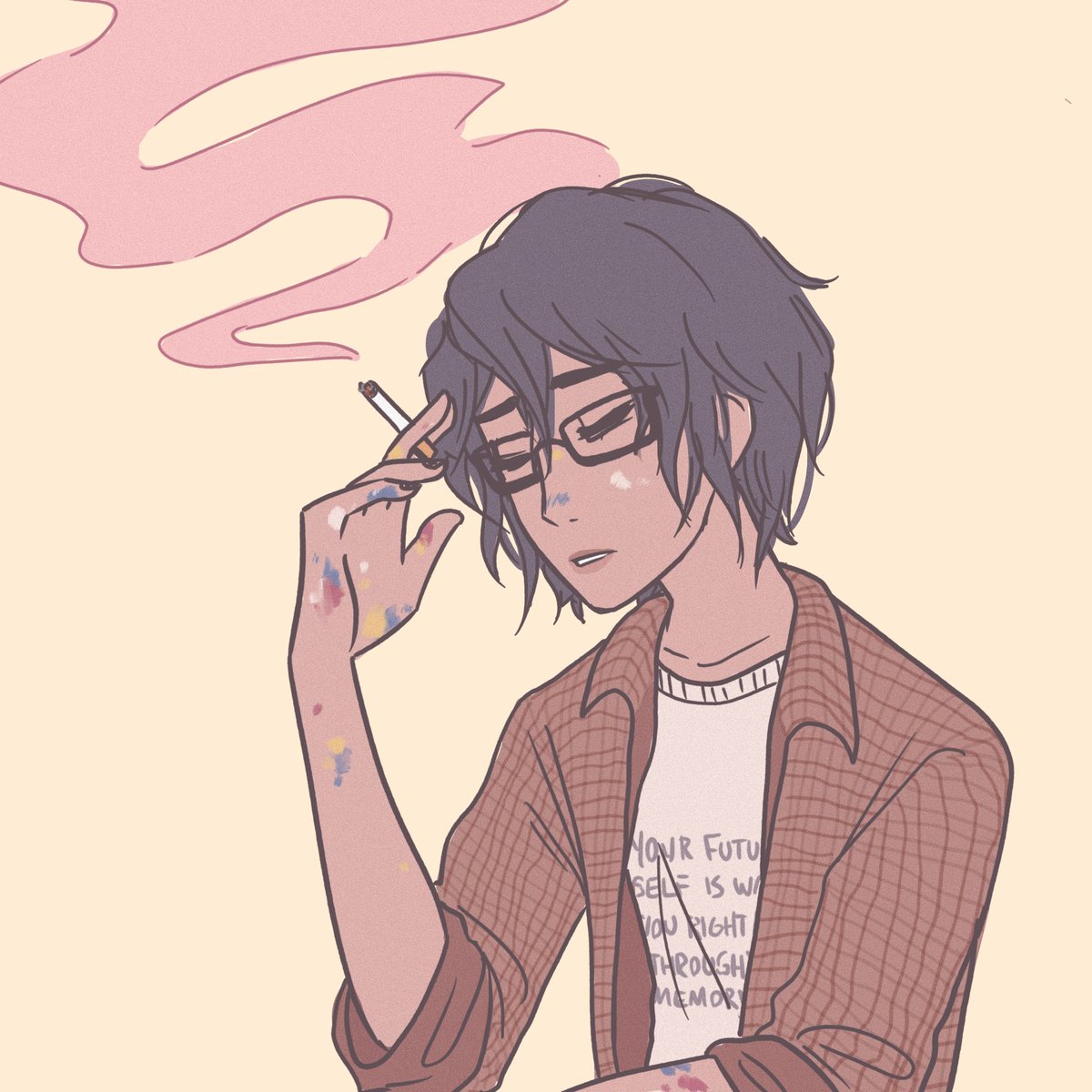 iccaruus's tweet photo. he doesn’t actually smoke. ok, well... only when he’s REALLY stressed. more so than usual https://t.co/dsnqwziRpX
