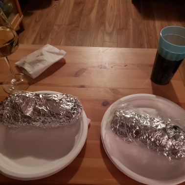 wraiyth018's tweet photo. Celebratory dinner with @mezzahliah for getting Twitch Affiliate last night! I know we are so high maintenance with out donairs, paper plates and plastic cups lol #twitchaffiliate #twitchstreamer #pathtopartner #wow #wowgamer #worldofwarcraft #dinner #donairs #highmaintenance https://t.co/Sst8DmIrst