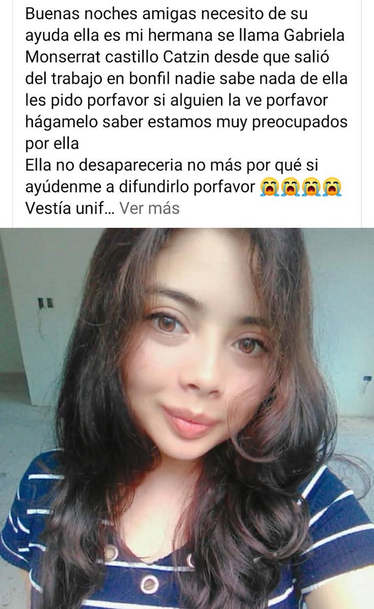 Ayúdame a encontrar a Gaby
#sebusca #Cancun
