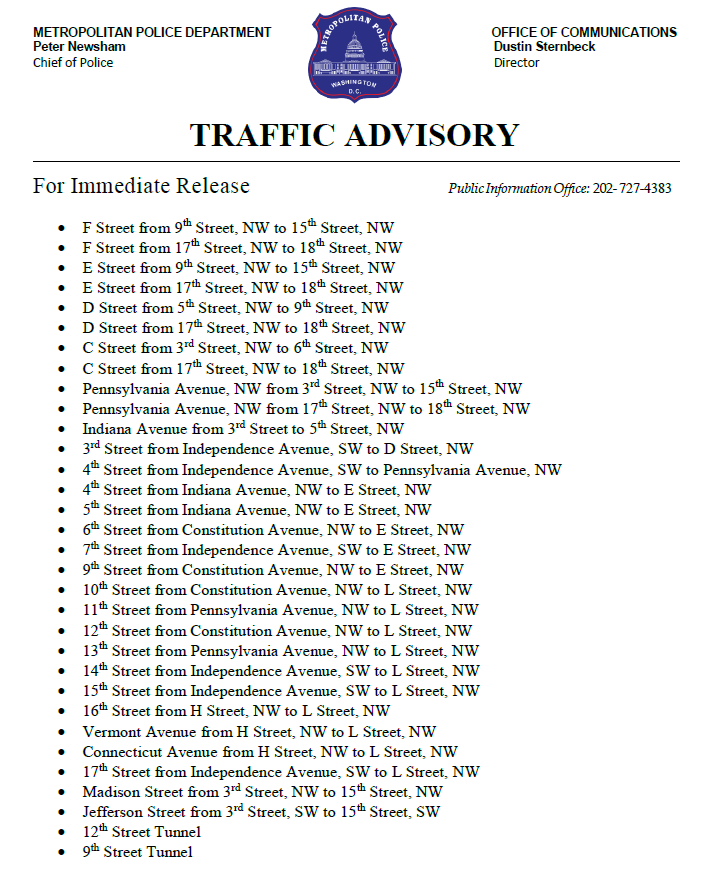 DCPoliceDept's tweet photo. TRAFFIC ADVISORY: First Amendment Activity
From 11/13/20 - 11/15/20 multiple First Amendment demonstrations are scheduled to occur in DC. There will be parking restrictions and potential street closures that motorists should take into consideration: https://t.co/6Fe1zM7QcM https://t.co/1MxQHQ9uU1