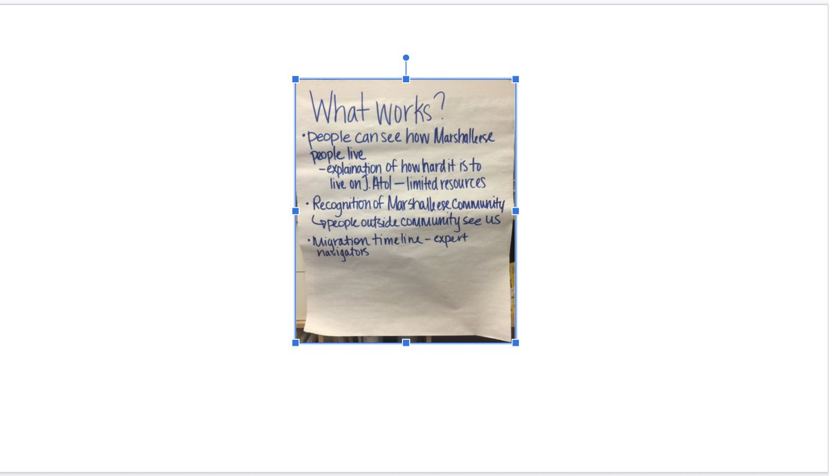 We asked them to make lists of what they liked about the existing (old) exhibits, and what they didn't. On the left, "What Worked." On the right, "What Would You Change." Yikes.  #museumtwitter take note.  #Museums