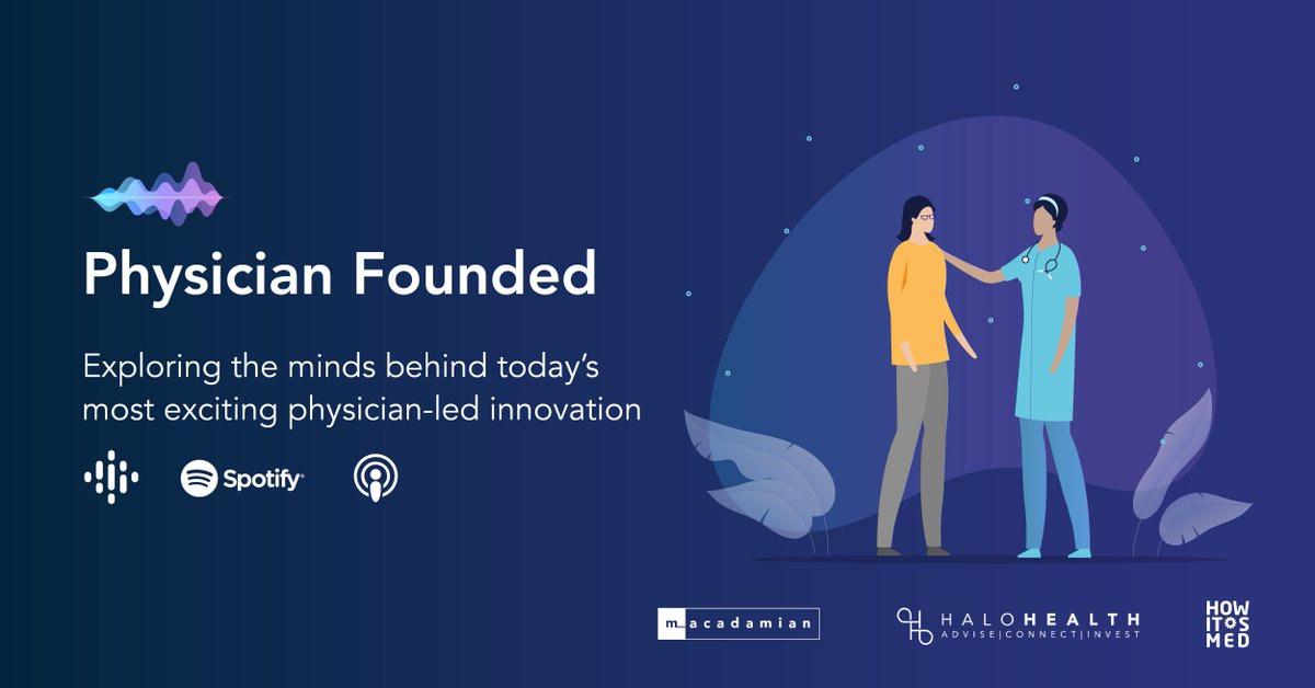 Launched a new podcast miniseries in collaboration with HaloHealth &amp; <a href="/HowItsMed/">How It's Med</a> 🚀 In this series, Physician Founded, we pick the brains of passionate medical experts who've taken the leap into entrepreneurship.

🔍 "Physician Founded" wherever you listen to podcasts to listen!