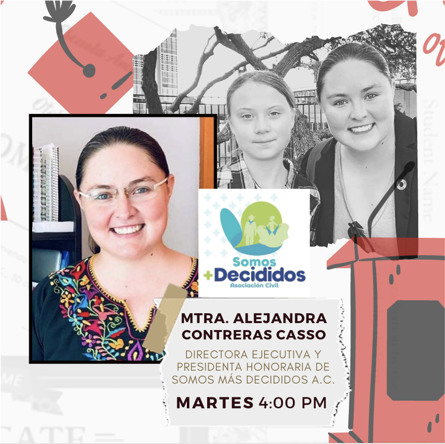 ¡Conoce a la Mtra. Alejandra Contreras Casso del área de Responsabilidad Social! 📌

Con el Premio Ciudadano Kybernus 2018, Premio Nacional de la Juventud 2015 y el Premio por Labor Social 2018 de la ONU, es fundadora de Somos Más Decididos A.C.

#saledmty #saledmat