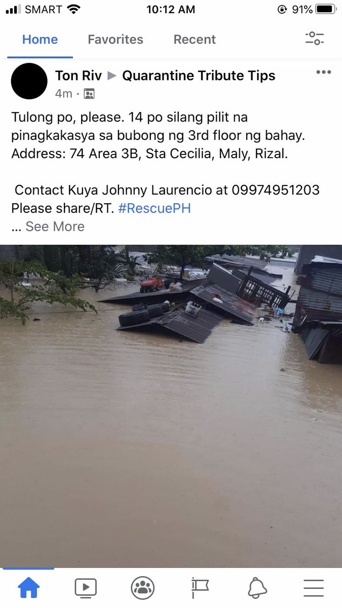 miknijustin's tweet photo. ❗️MALY, RIZAL❗️ 

Tulong po, please. 14 po silang pilit na pinagkakasya sa bubong ng 3rd floor ng bahay. Address: 74 Area 3B, Sta Cecilia, Maly, Rizal.
 
 Contact Kuya Johnny Laurencio at 09974951203 Please share/RT. 

#RescuePH
#UlyssesPH
#ReliefPH https://t.co/c3Z5ESV1kZ