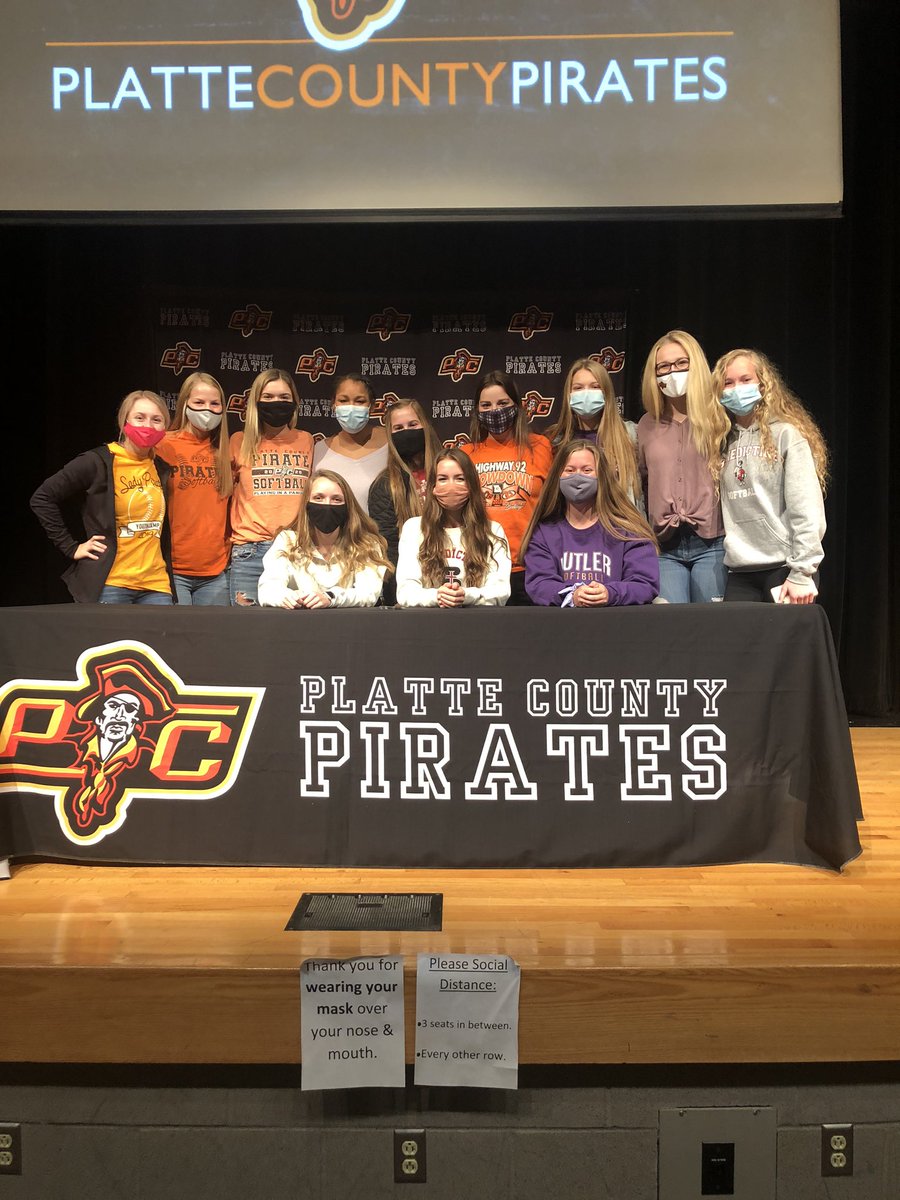 Congratulations to these three young ladies for signing to continue their academic and athletic careers at the collegiate level! Grace Heater signed to Mid-America Nazarene, Emma Koeneke to Butler Community College, and Maddie Carter to Benedictine College! Very proud of you all!