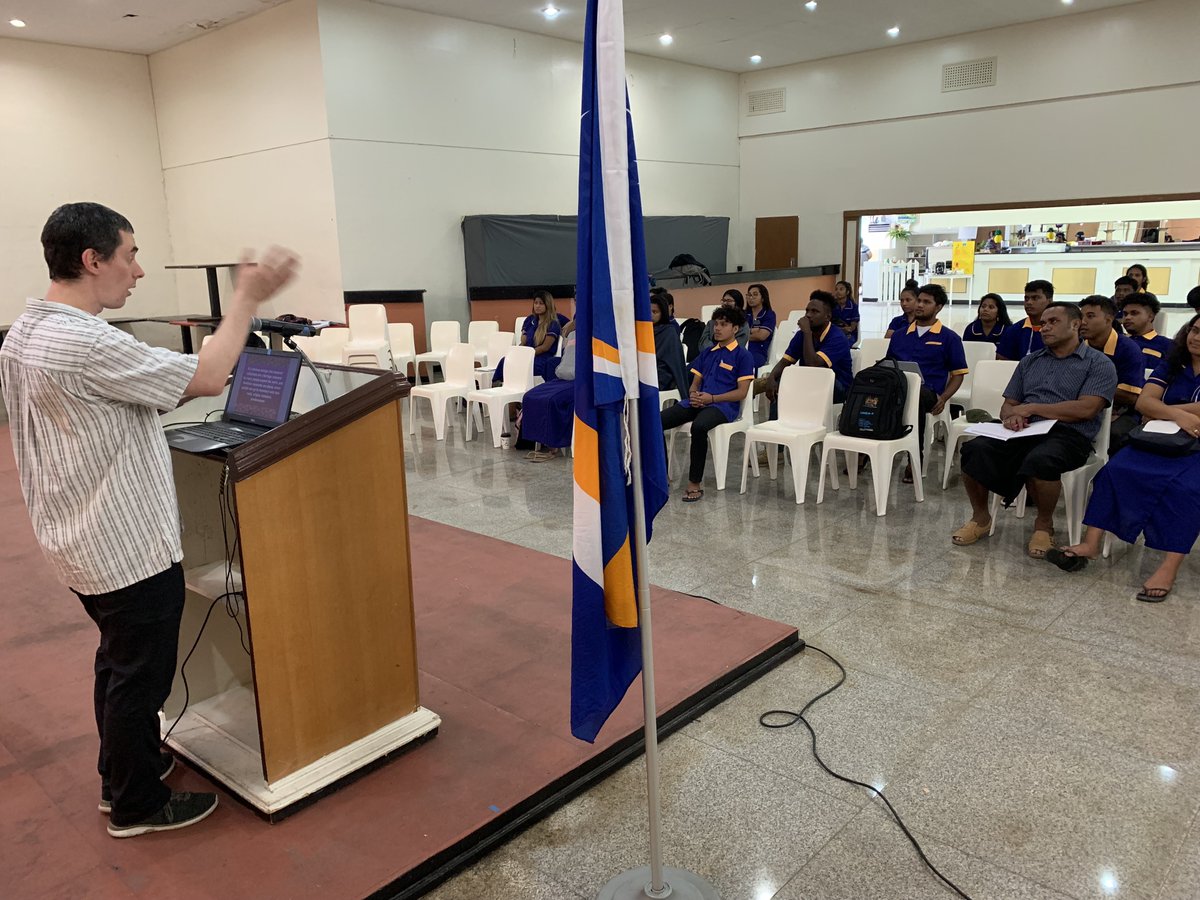 In October, I got to go to Majuro with a colleague to do more outreach. One of the most memorable trips of my life. We met our Enid friends' relatives, commissioned items for the new exhibit, shared the plans with local students and more.