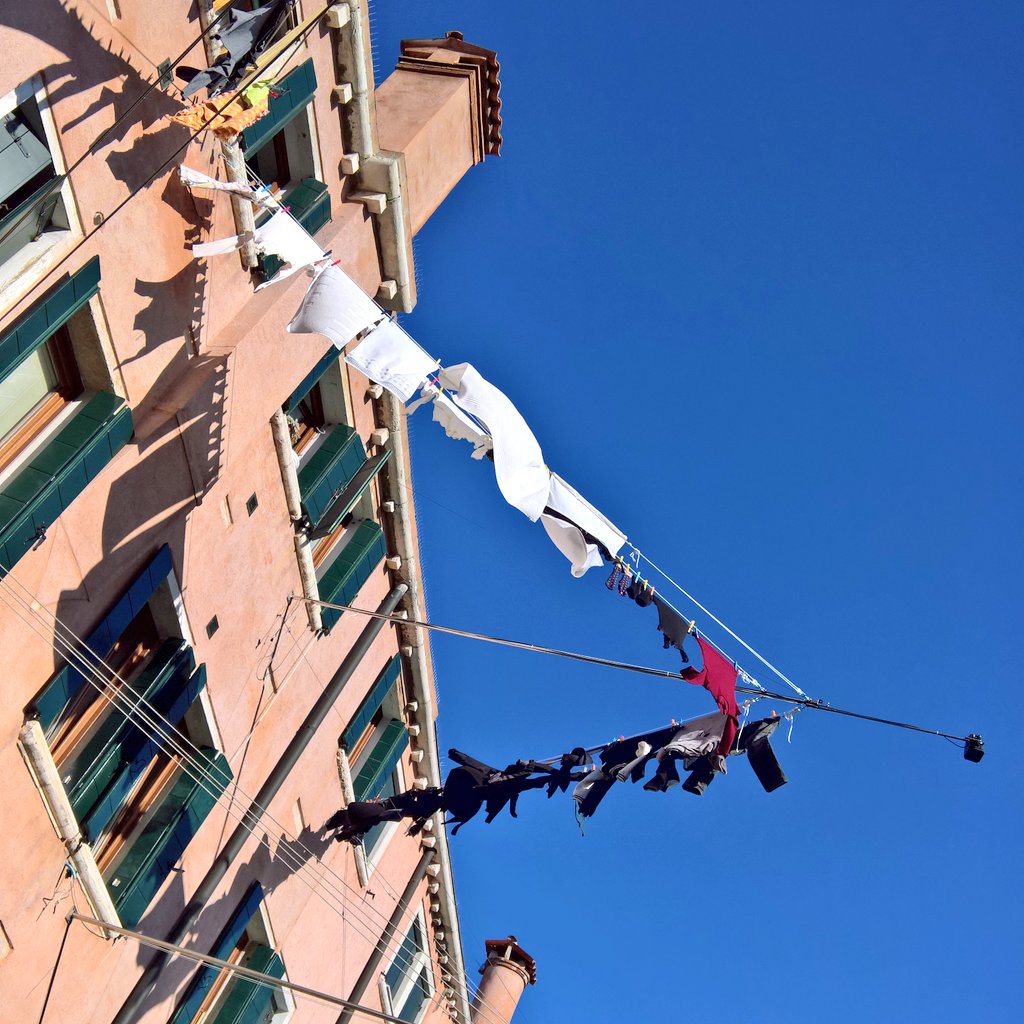 Recent  #Washing moments. Lots of sunny drying days over the last couple of weeks.  #Venezia  #Venice  #Castello