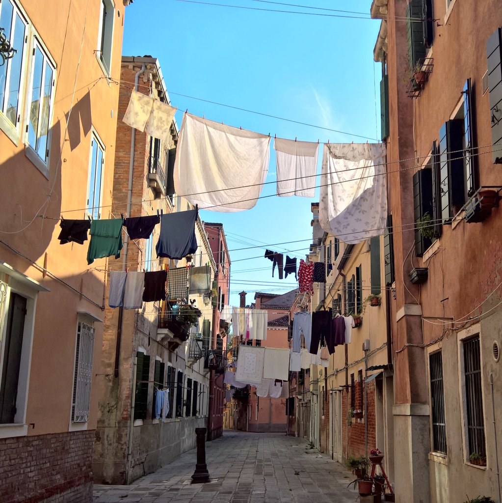 Recent  #Washing moments. Lots of sunny drying days over the last couple of weeks.  #Venezia  #Venice  #Castello