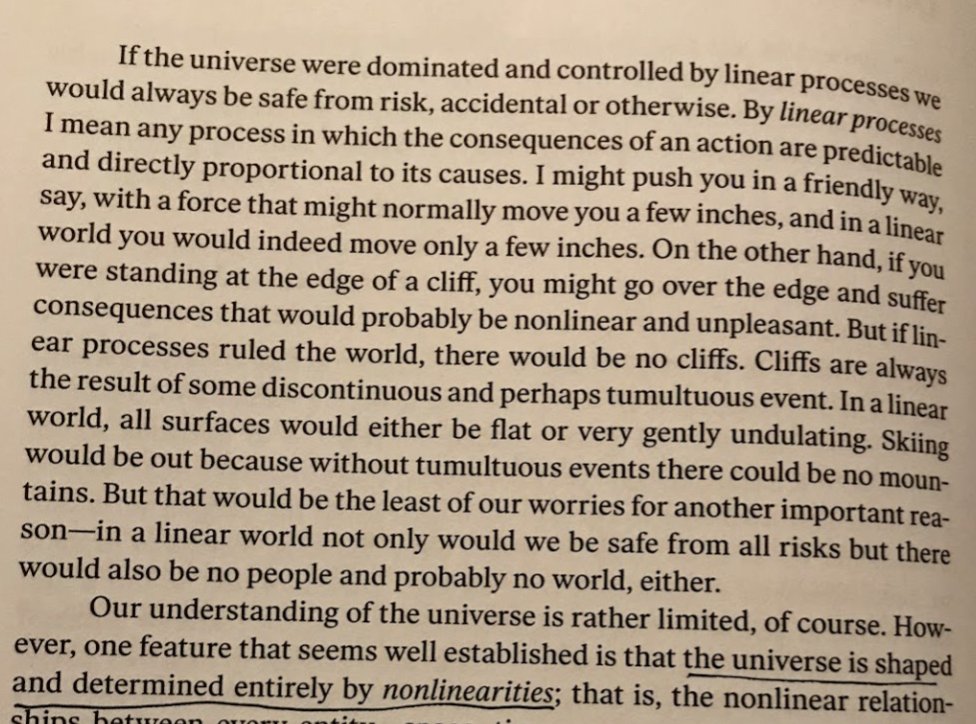 5/ The universe is shaped by nonlinearities.