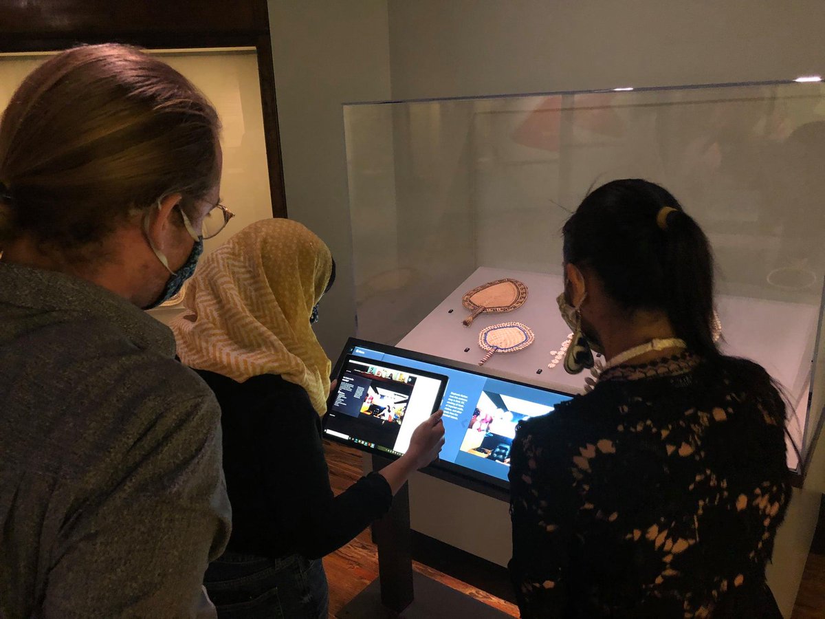 It was  @thisismonisa that got this exhibit across the finish line after I got pulled onto other projects. Almost two years after that first visit, the exhibit is finally installed. We celebrated on Zoom today, and gave a tour. 70+ people watched from all around the world.