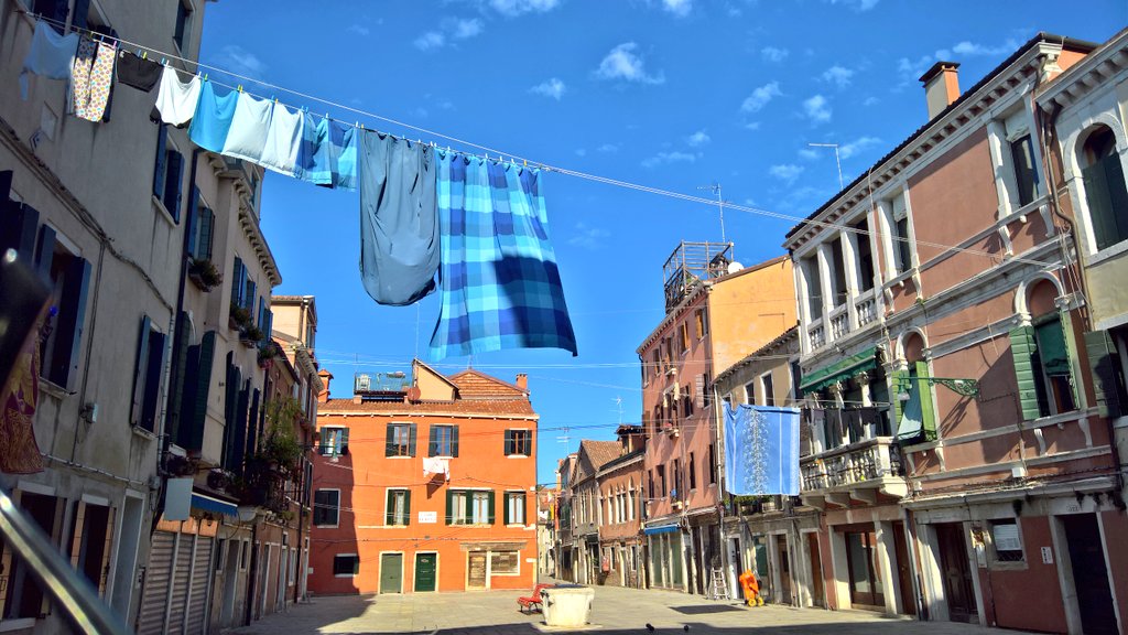  #SkyBlue  #Washing  #CampoRuga  #Castello  #Venezia  #Venice