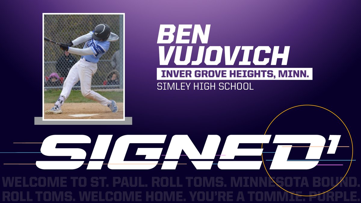TommieBase's tweet photo. Pure hitter is the best description of our next commit @ben_vujovich Ben is an OF/INF from Simley HS who has tremendous speed and plays the game hard! https://t.co/UcYQFRTA1a