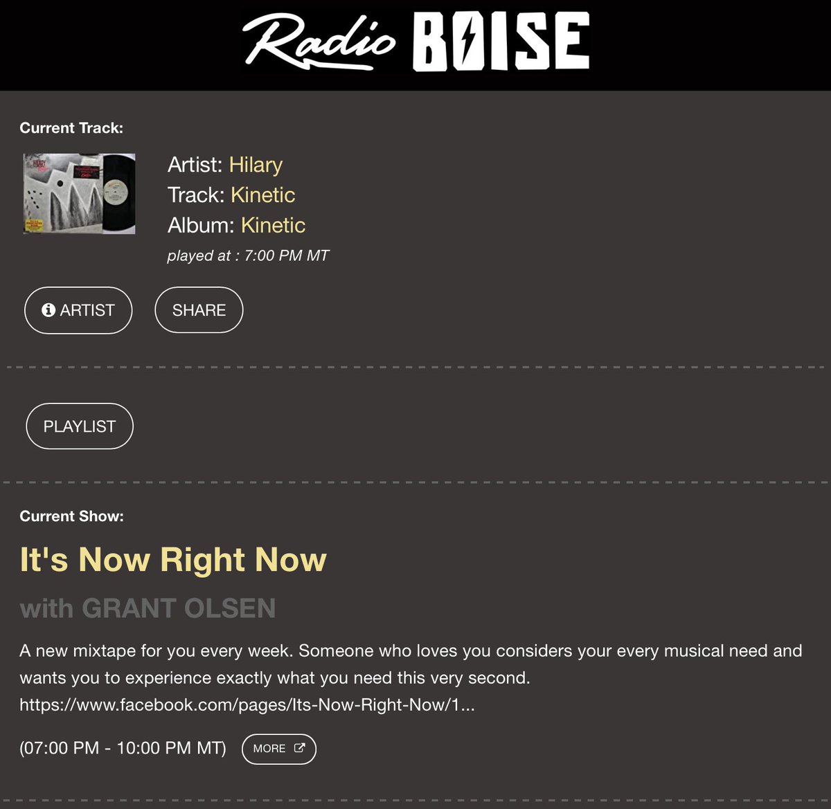 thepeoplesmikey's tweet photo. #nowlistening #itsnowrightnow #radioboise #krbx
📻🎵🎵🎵❤️❤️❤️🔥🔥🔥 https://t.co/QkLBtdfJ5Y https://t.co/bCJMsJdqFc