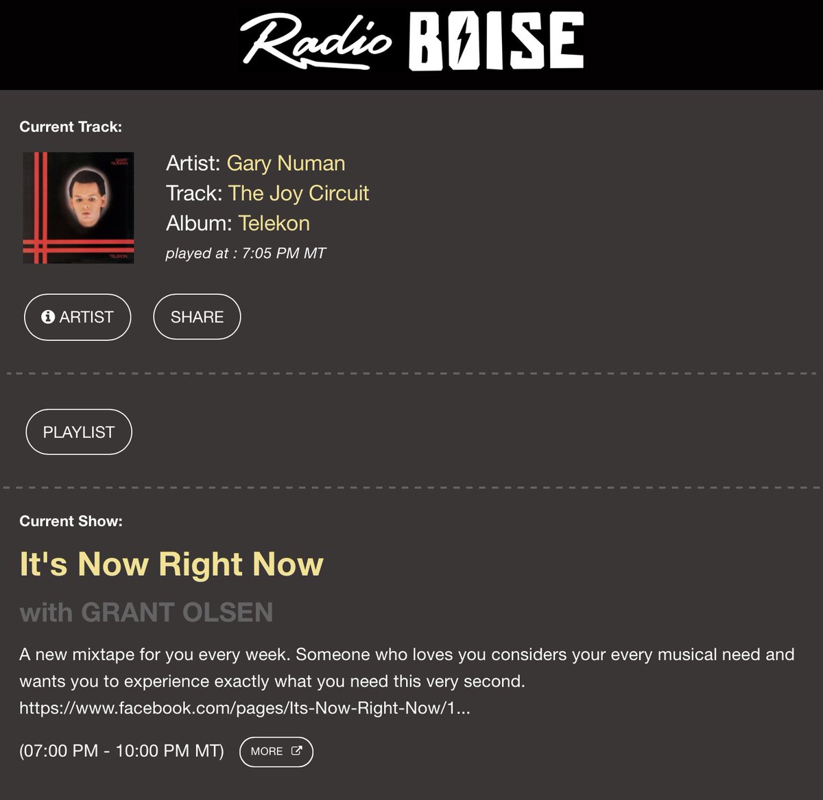 thepeoplesmikey's tweet photo. #nowlistening #itsnowrightnow #radioboise #krbx
📻🎵🎵🎵❤️❤️❤️🔥🔥🔥 https://t.co/QkLBtdfJ5Y https://t.co/bCJMsJdqFc
