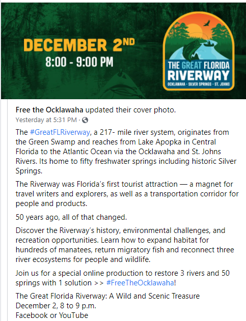 SuSuFlorida's tweet photo. @visitlakefl @lakegov @ElevateLakeFL  can you help #realfloridarealclose come true?  Imagine the opportunity for eco-tourism via the  #GreatFLRiverway #FreeTheOcklawaha 
https://t.co/tNgb7Xs3UF https://t.co/Cq3Iv2DD66
