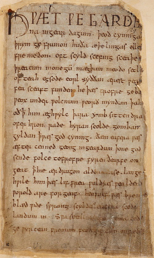 What else? Well,  #Beowulf — the most important Old English epics — is finished.* It is the story of Beowulf of the Goths (Sweden)who is attacked by a monster when rescuing the king of the Danes. He becomes king of the Goths but is killed 50 years later by a dragon.* Approx