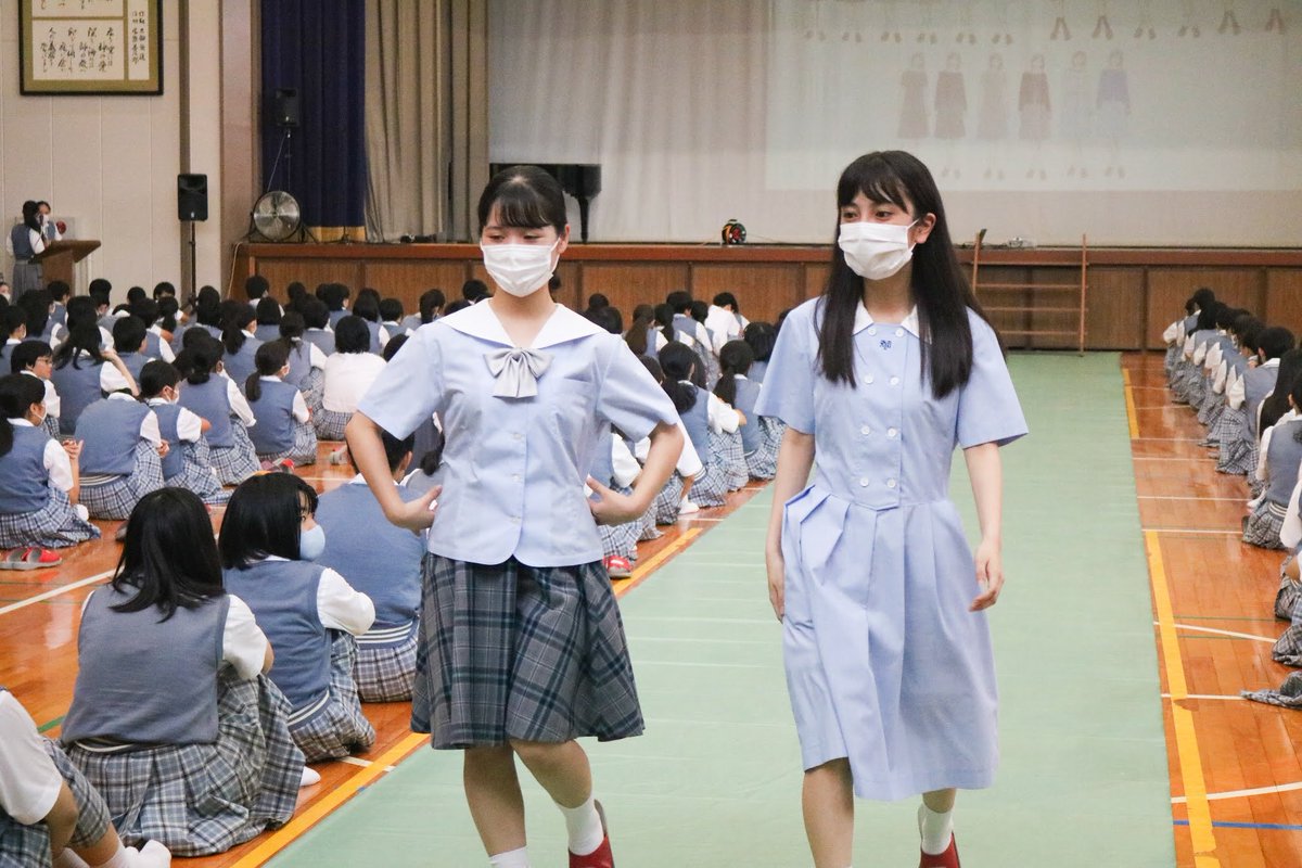 愛媛県の松山東雲中学・高等学校、夏服のモデルチェンジを検討してる 