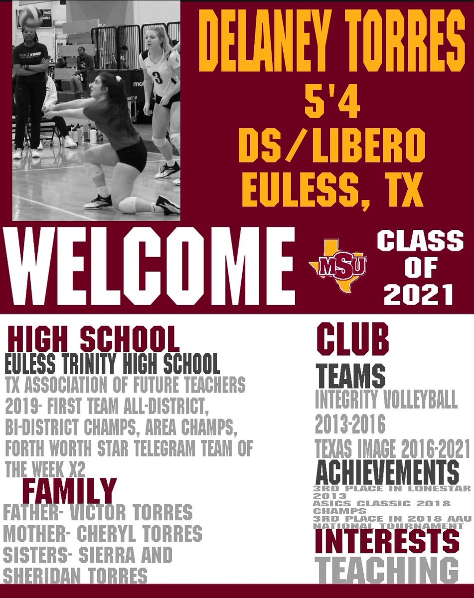 msutexasvb's tweet photo. Also welcoming Delaney Torres @delaney_torres and Regan Willms @ReganWillms ! Welcome to the #StangGang🐎 https://t.co/MLgUnwSffj
