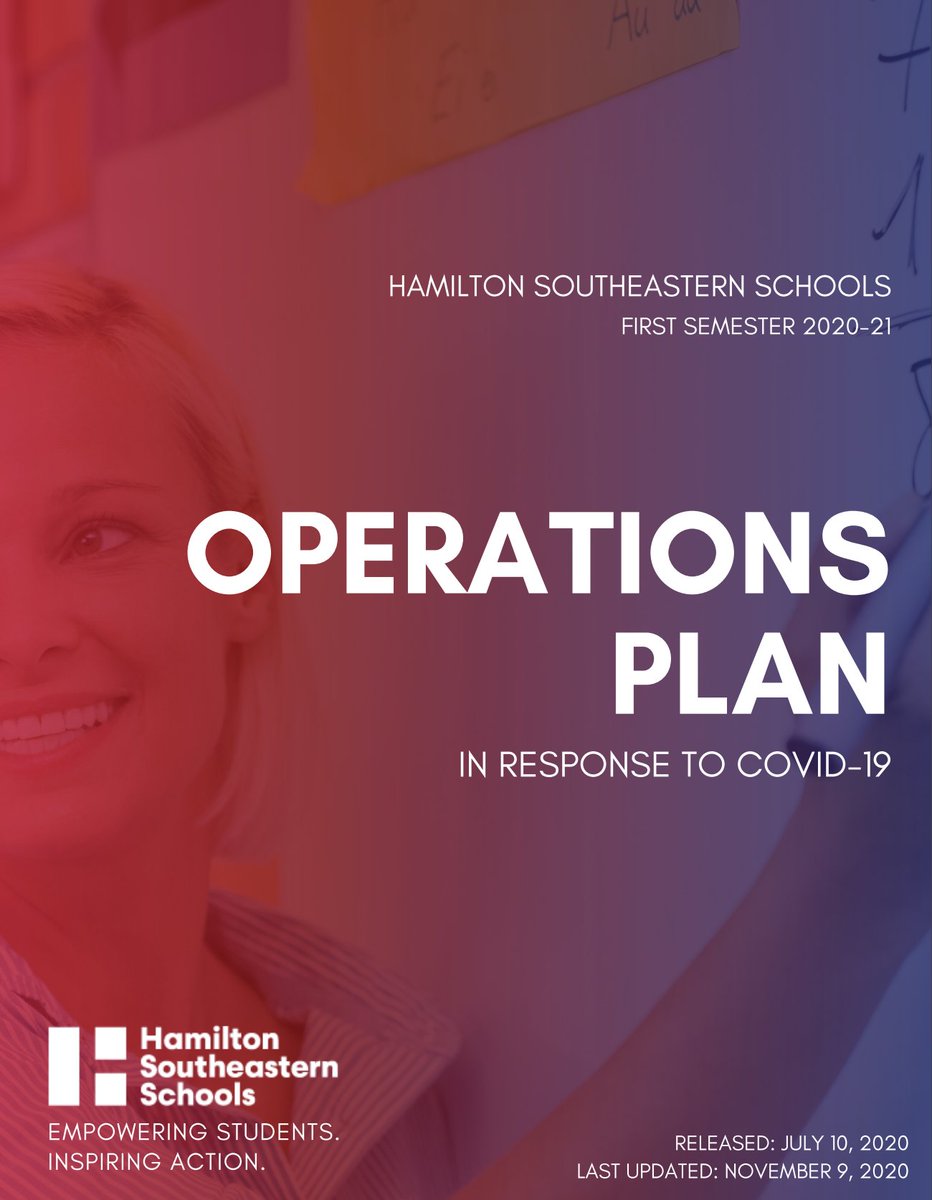 HSESchools's tweet image. IMPORTANT: Changes to the Operations Plan have been approved. Please check your Skylert for information. PreK-4 will remain 100% In-person and 5-6 will stay Hybrid. Grades 7-12 will go 100% Virtual starting 11.16.20 in light of increased COVID activity.