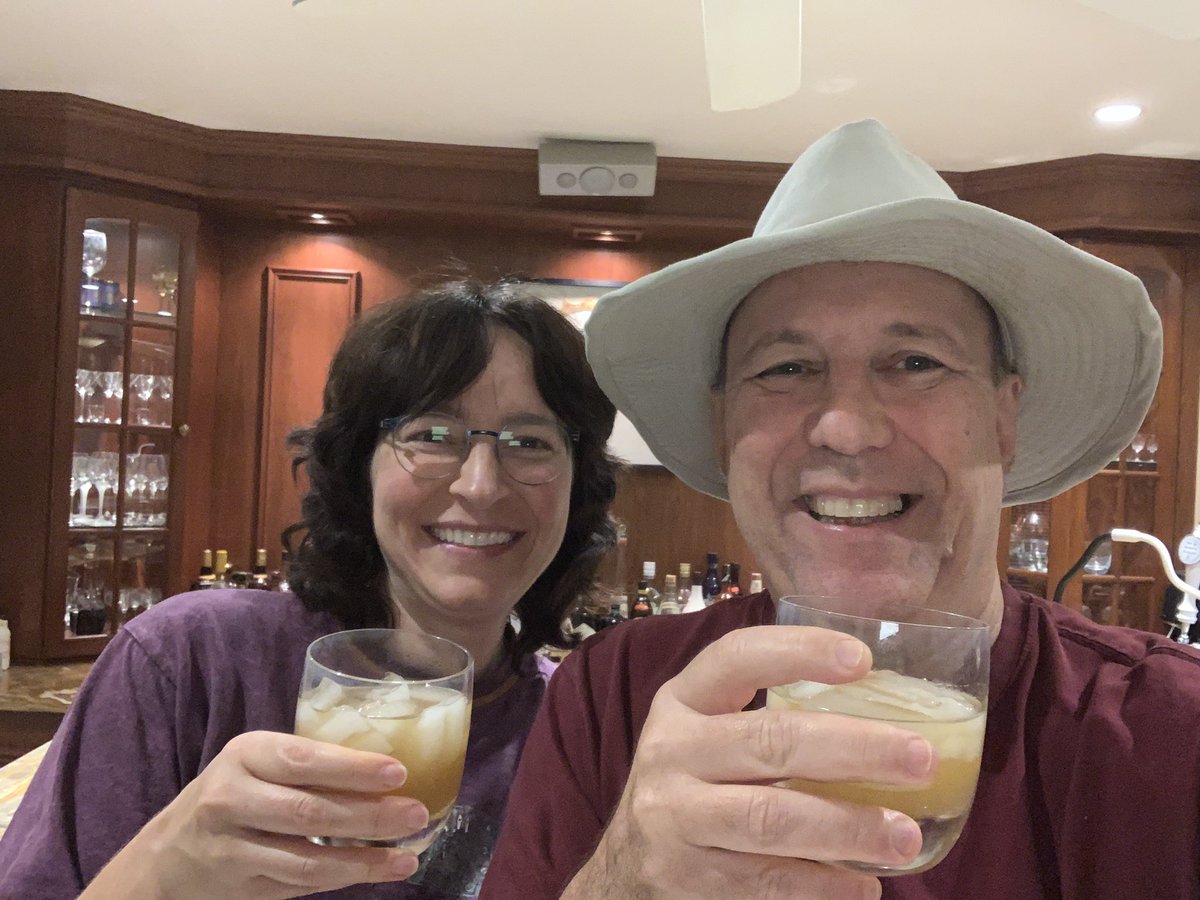 The OR Team in the Lustig household enjoyed Tuesday’s cocktail of the day from @INFORMS2020 . Helps to have all of the ingredients!