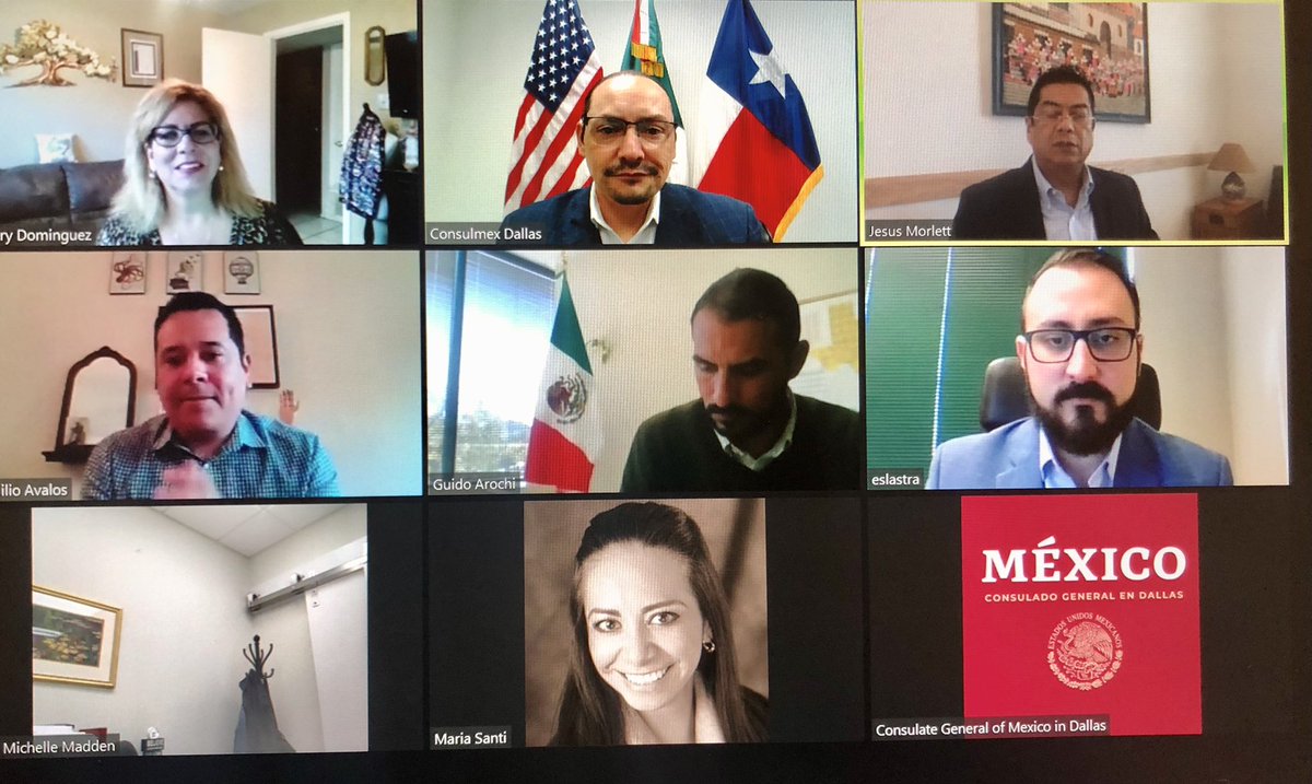 ConsulMexDal's tweet photo. ✅@ConsulMexDal y @VAFDallas agradecen la participación y valiosa información de @gptxchamber y @TarrantSBDC en el 1er #taller #virtual de la #SNEF2020 sobre oportunidades de #inversión y #financimiento para pequeñas empresas durante la pandemia #COVID19 https://t.co/qOxR8WXCxY