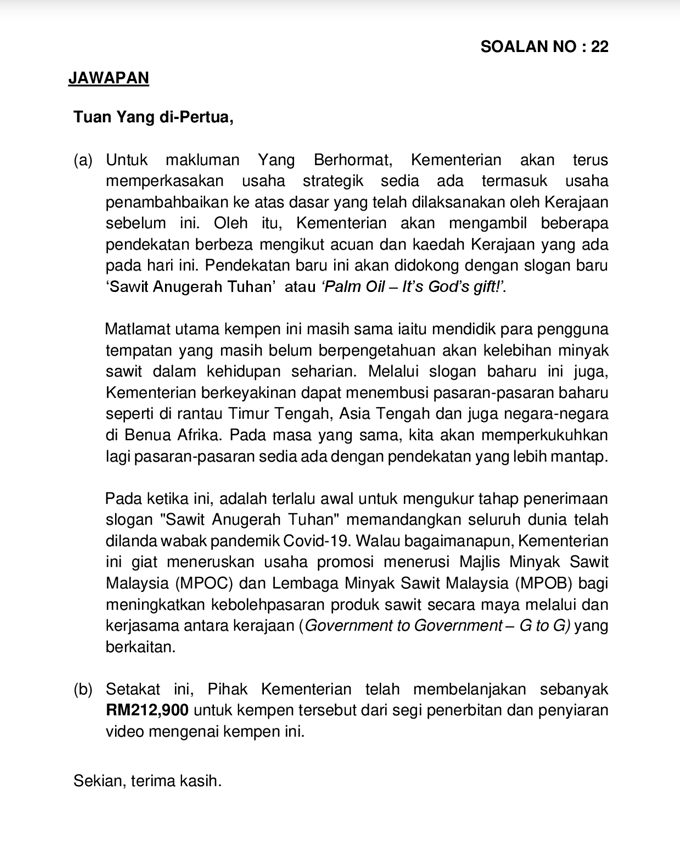 Sinar Project On Twitter Searchable Individual Written Answers To Parliamentary Questions Oral And Written From 3rd Session Of 2020 All Now Available On Pardocs Https T Co Bkf60nncx0 Openparl Https T Co 0lavozswfp
