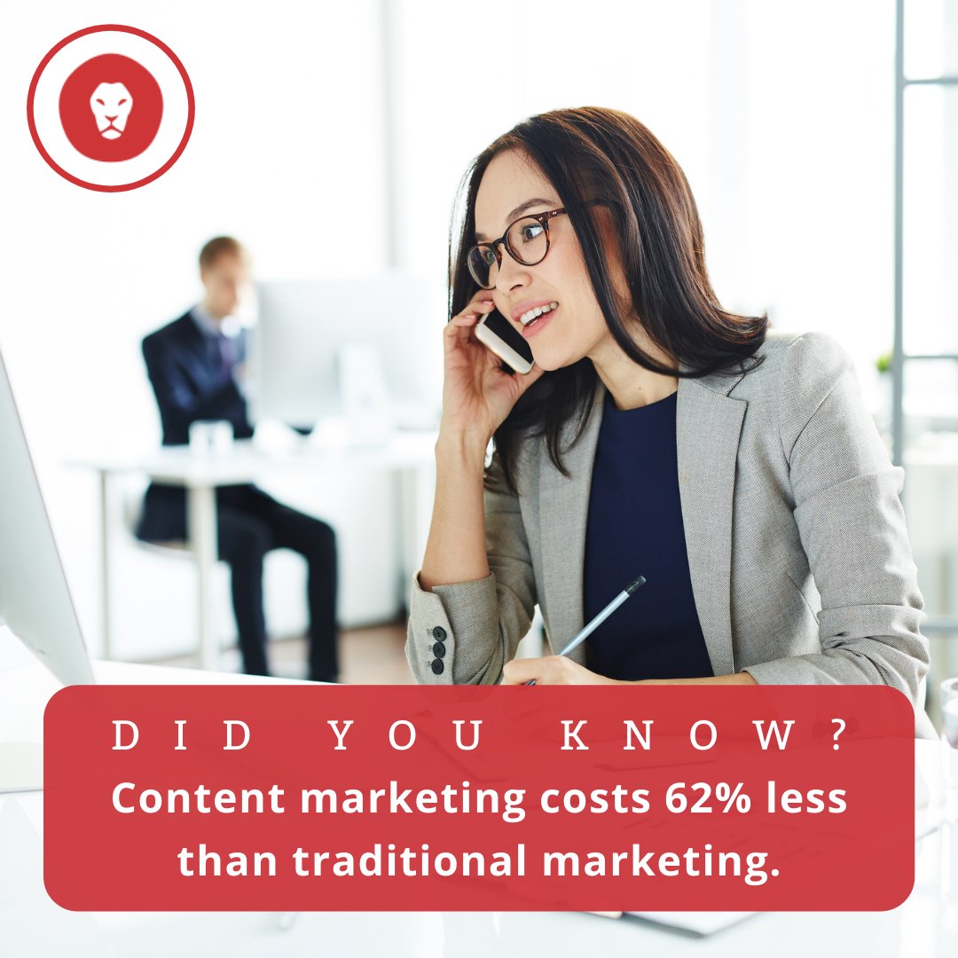 ROARCreativeltd's tweet photo. 💰 Investing your resources (i.e., time and money) into content marketing will reduce your costs, while simultaneously generating up to 3x the leads you’d have gotten with native or traditional advertising.

#ROARCreative #SocialMediaMarketing #ContentMarketing https://t.co/1Q9stXdsCG