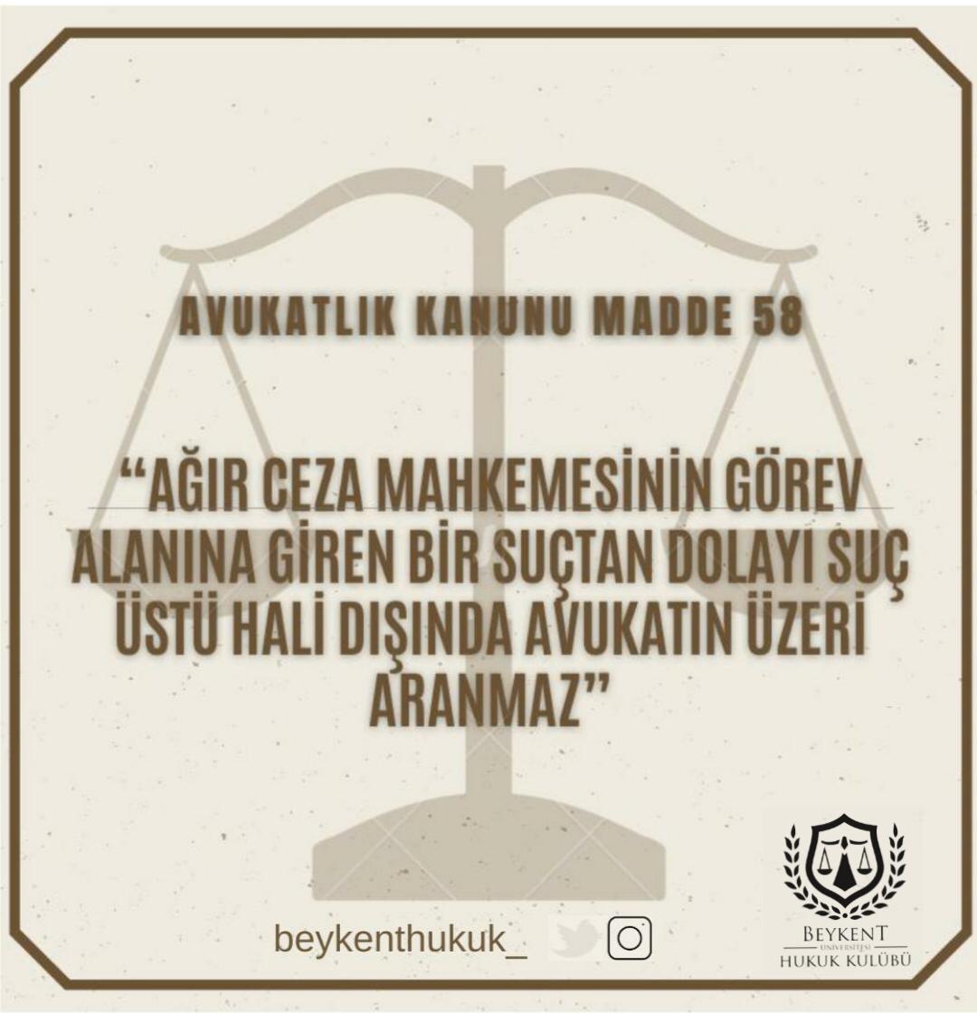 beykenthukuk_'s tweet photo. Avukatlık Kanunu'nun 58. Maddesine Göre: https://t.co/R4QDRe3P1Q