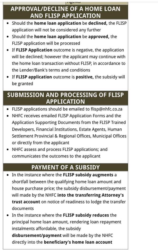 CITY OF EKURHULENI on Twitter "FLISP subsidy is for residential