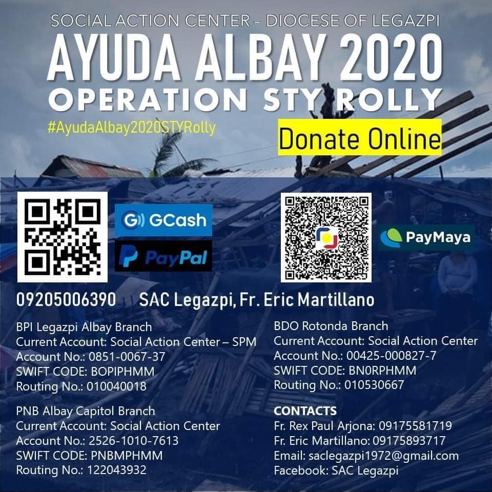 katolikongpinoy's tweet image. LOOK: The Our Lady of the Assumption Parish in Guinobatan, Albay opened its parish hall and main church for the evacuees. Taking the lead is Rev. Fr. Nomer Balmaceda. 

(📸 Social Action Center of the Diocese of Legazpi) 

#UlyssesPH #HelpPH