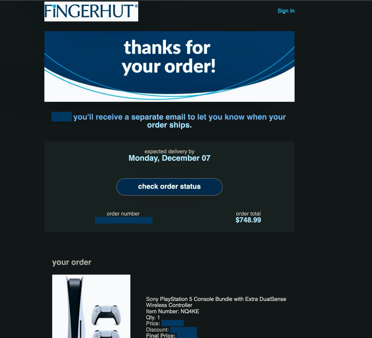 #PS5 #ps5secured - Thank goodness!... :)

Go get yours! - (Bundles Only) (Their PS5 Page)
fingerhut.com/search/Video-G…
