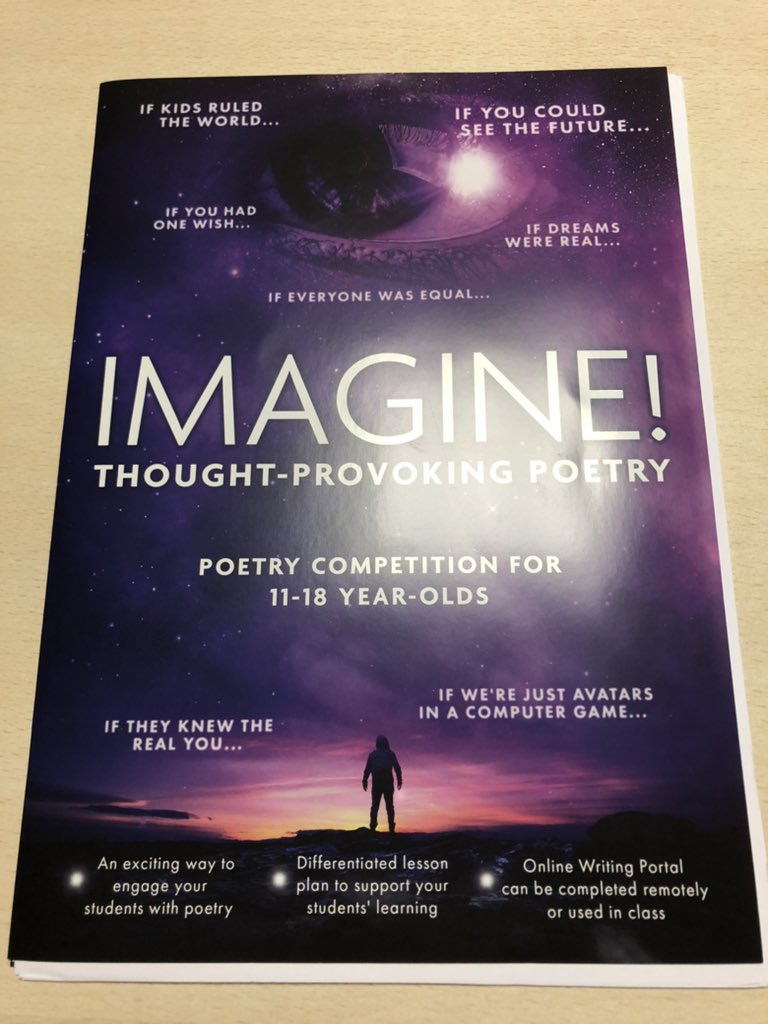 BbgWrites's tweet photo. A new poetry competition is launching here at BBG Creative writing club. Please see Miss Rigg for more information. #writer #poetry #imagine #WeveGotThis @YoungWritersCW @bbgenglish @BBGAcademy https://t.co/0I9TOmypDh