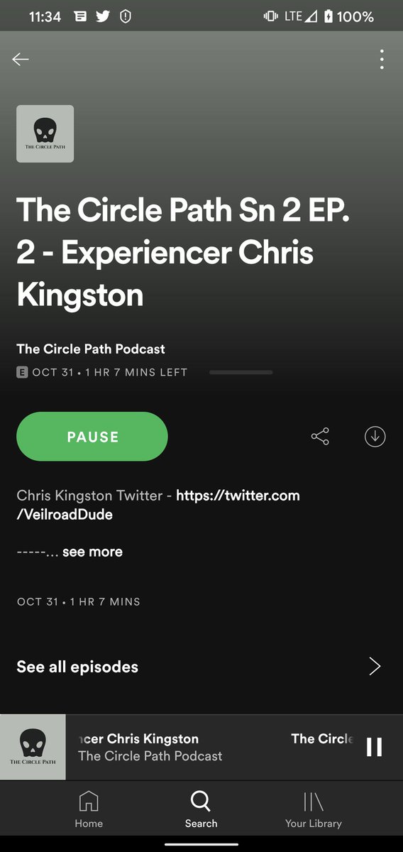 VeilroadDude's tweet image. Just in case y'all missed it, I was a guest on an episode of @TheCirclePath #podcast, and the episode in its entirety can be found on #Spotify