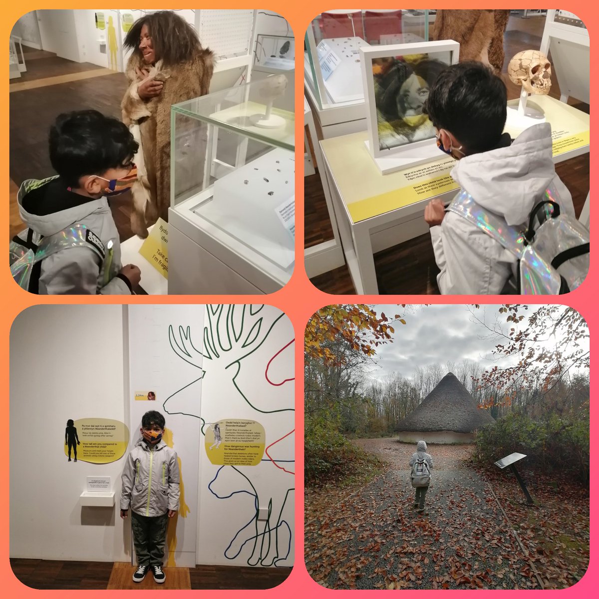 Aryaan really wants to know all about the stone age (because that's the closest humans ever got to dinosaurs) so we went to St fagans. He was interested in the roundhouse because it was not raised off the ground. He thinks it must be an older version than our friends. <a href="/MrSHowe3/">Mr Howe</a>