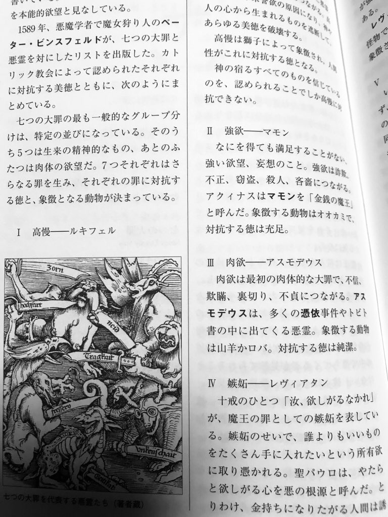 うちの子も来年中学生、そろそろソロモン72柱覚えさせなきゃ…そんな時は「悪魔と悪魔学の事典」が便利なのだ

悪魔の基礎知識から、呪文、カバラ、映画まで幅広く網羅した500項目は、平易な文章で図版も多数。資料にも最適な現代版"地獄の事典"なのだ!

高校生はより硬派な「悪魔学大全」を買うのだ〜 