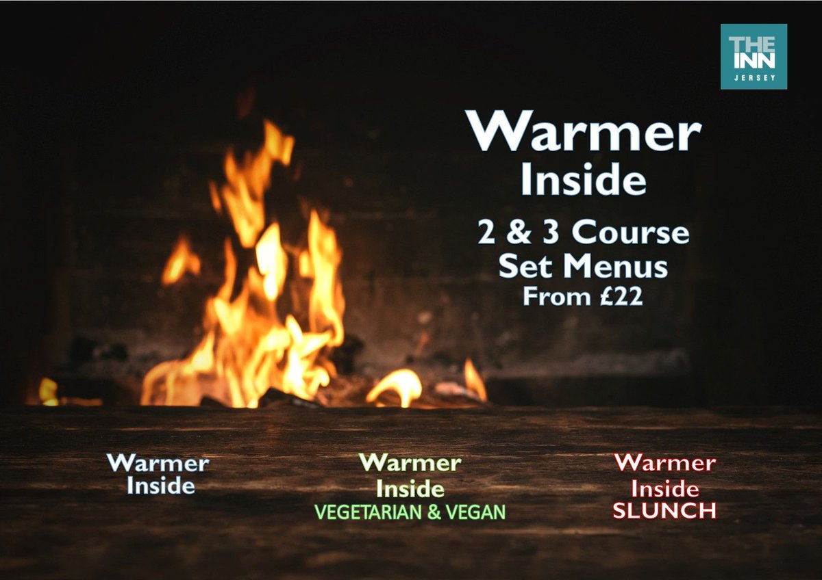 theinnjersey's tweet photo. Our Warmer Inside Menu starts this Sunday  - delicious warming choices, perfect for INNdulging with friends this Wintertime. Served every day (ecept Tues). https://t.co/L8OwcmcMFD